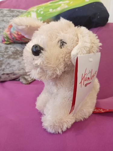 Hamleys white dog - hamleys,