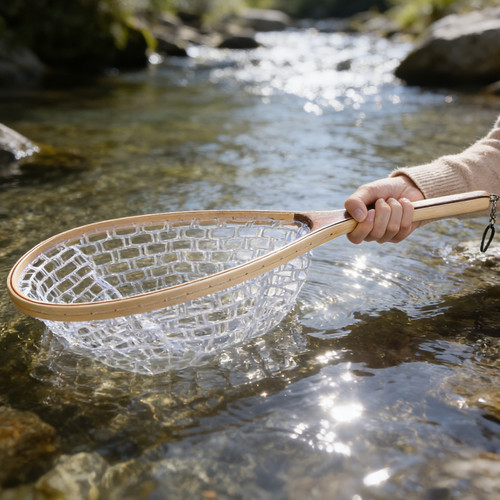 Fly fishing landing net - fly,