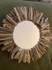 DRIFTWOOD MIRROR RUSTIC 30CM