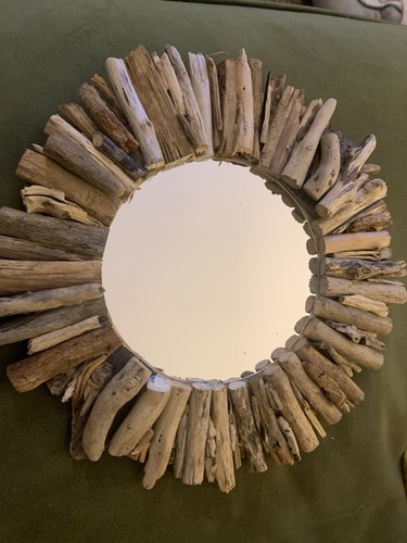 Driftwood mirror rustic 30cm - driftwood,