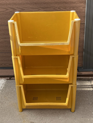 Vintage yellow plastic - vintage,