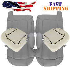 For 1999-2002 Chevy Tahoe LS LT Driver Passenger Seat Cover & Foam Cushion Gray