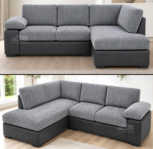 Grey amalfi corner - grey, sofa