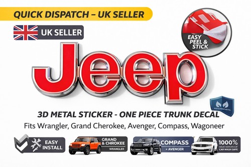 Jeep emblem red - emblem, in