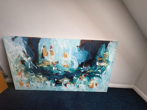 Large arcylic canvas painting - large,