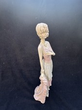 Elegant Lady Sculpture Art Deco Slender Short Hair Gold Jewelry Jazz Age 1920s 