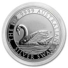 2017 Perth Mint SILVER SWAN 1 OZ BU silver coin Australia