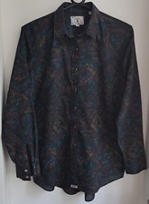 Vintage Women's Ely Country Charmers Western Cowboy Shirt Snaps 42"-106.5cm M