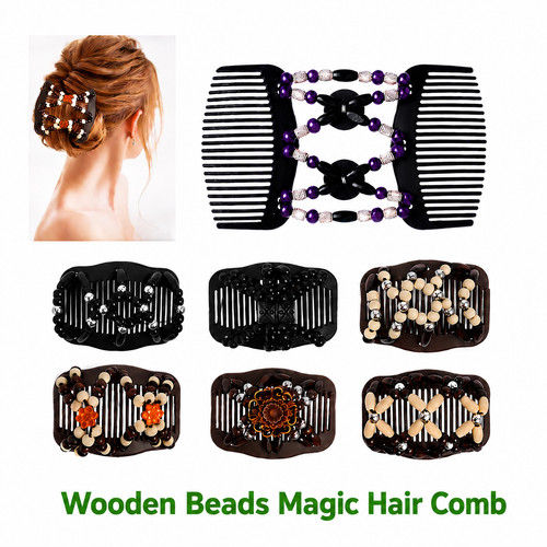Wooden beads magic hair - beads,