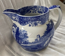 SPODE Italian (Blue) Large Jug (holds approx 1 pint)