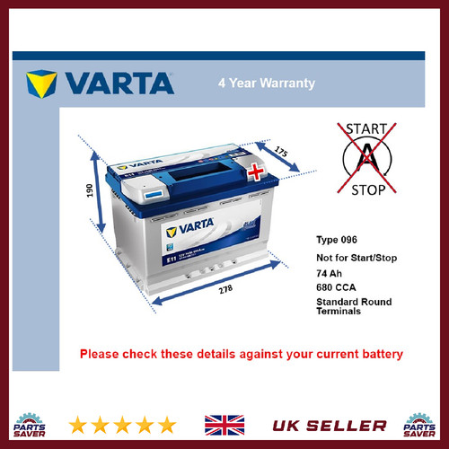 Car battery e11 varta - e11, 680a