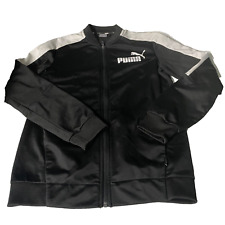 Vintage female black puma track jacket in M|L26 W17|SKU 6096