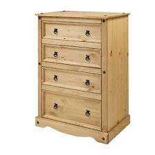 Corona Chest of Drawers 4 Drawer Mexican Pine Bedroom by Mercers Furniture®