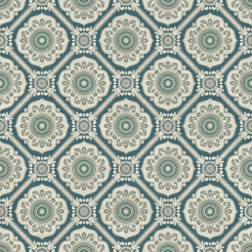 Wallquest caspia retro floral - wallquest,