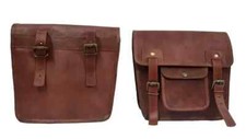 2 Genuine Brown Leather