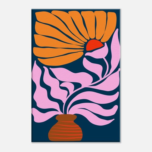 Floral wall art canvas - floral,