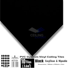 Black Suspended Vinyl Ceiling