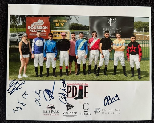 Signed ellis park jockey - signed,