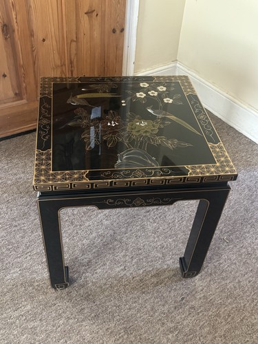 Vintage chinoiserie side table - vintage,