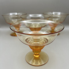 Amber Art Deco Stuart Crystal