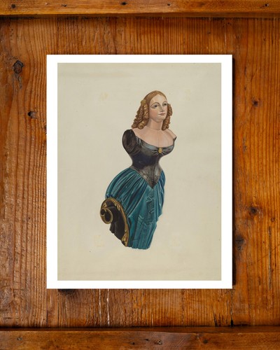 Antique ship wood - wood, figurehead