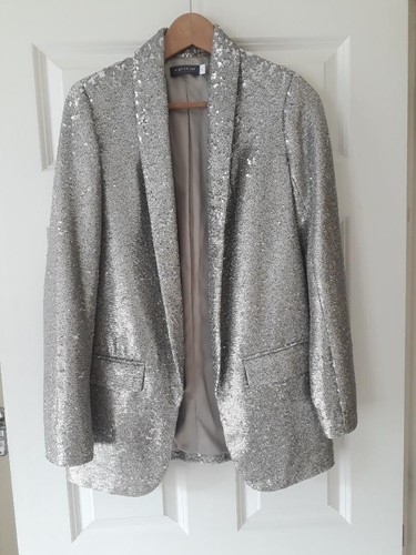 Mint velvet sequin blazer - mint,