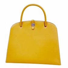 HERMES Dalvy Vache Handbag Natural Square B (1998)