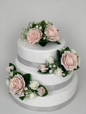 Rose flowers cake topper