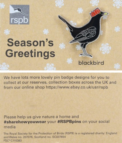 Rspb pin badge special - rspb,