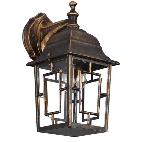Antique brass and clear - brass,
