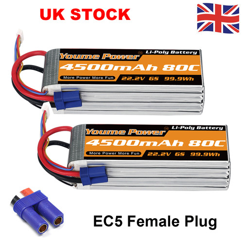 2pcs youme 4500mah 6s - 2pcs,