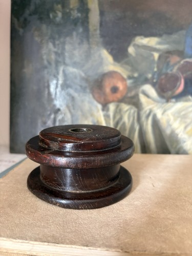 Vintage wooden spool large - ,