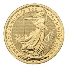 Gold Coin Britannia 1 oz Gold 999.9 Charles 2026 UK 100 Pounds Mint
