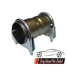 Exhaust Pipe Connector Sleeve Joiner 4.5" 114mm/115mm Clamp On Including Clamps