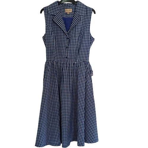 Lindy bop check sleeveless - check,