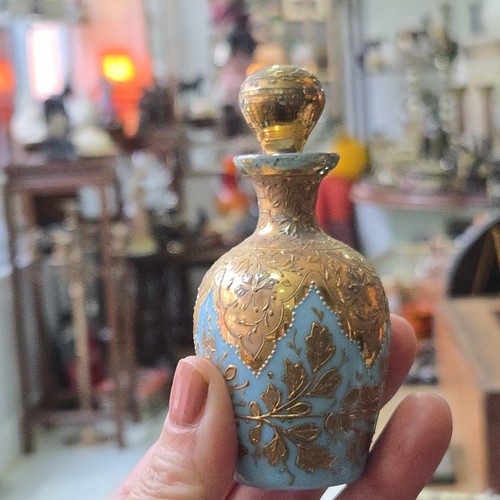 Moser turquoise opaline gilt - moser,