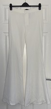 BNWT ZARA WOMAN WHITE WIDE LEG