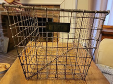 Vintage Wire Metal Gym Locker