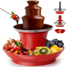 Electric Chocolate Fountain 3 Tier Fondue Dip Machine & Food Tray Giles & Posner