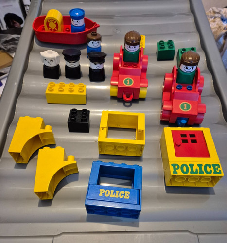 Vintage lego duplo 522 police - vintage,