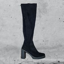 TOPSHOP Black Platform Over