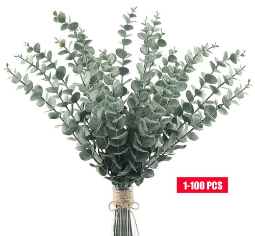 100pc artificial eucalyptus - 1-100pc,
