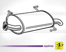 For Nissan Primera P11 2.0 1996-1999 Exhaust Rear Box DN452 SR20DE