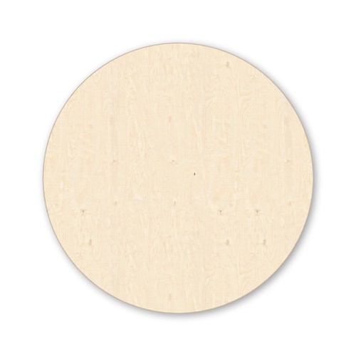 Wood circle round cutout - wood,