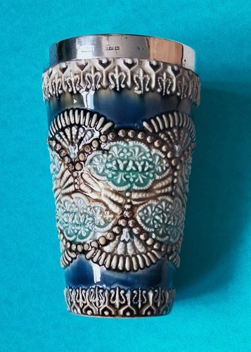 Antique doulton lambeth - doulton, silver
