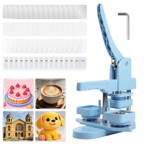 Square button maker machine - square,