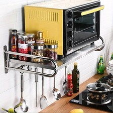 Heavy Duty Microwave Oven Stand Rack Holder Wall Mounted Shelf Kitchen Organizer