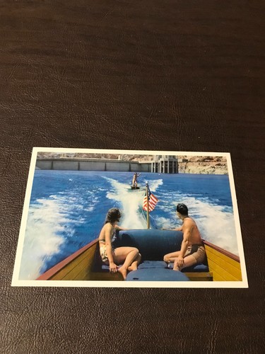 Unposted postcard boating - postcard,