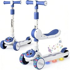 Kids 3 in 1 Wheel Scooter with