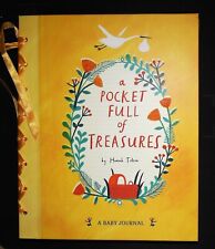 Baby Record Book Journal by Hannah Tolsen NEW Ribbon Bound Hardcover with Pocket